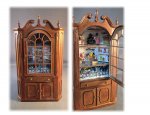 Christmas Scene in Bespaq Corner Cabinet