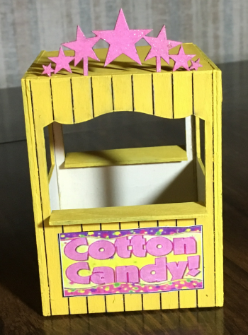Cotton Candy Booth 1" scale