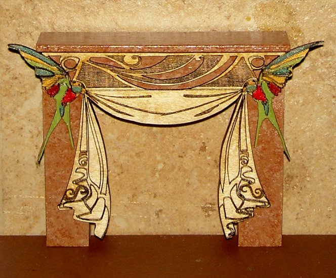 Whimsical Fireplace - One Inch Scale - Click Image to Close