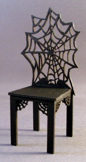 Spider Web Chair - one inch scale - Click Image to Close