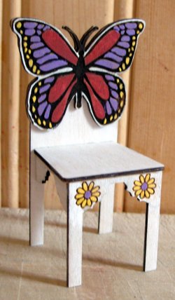 Butterflly chair, 1" scale