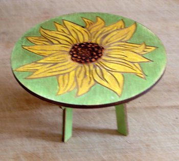 Sunflower Table, 1" scale